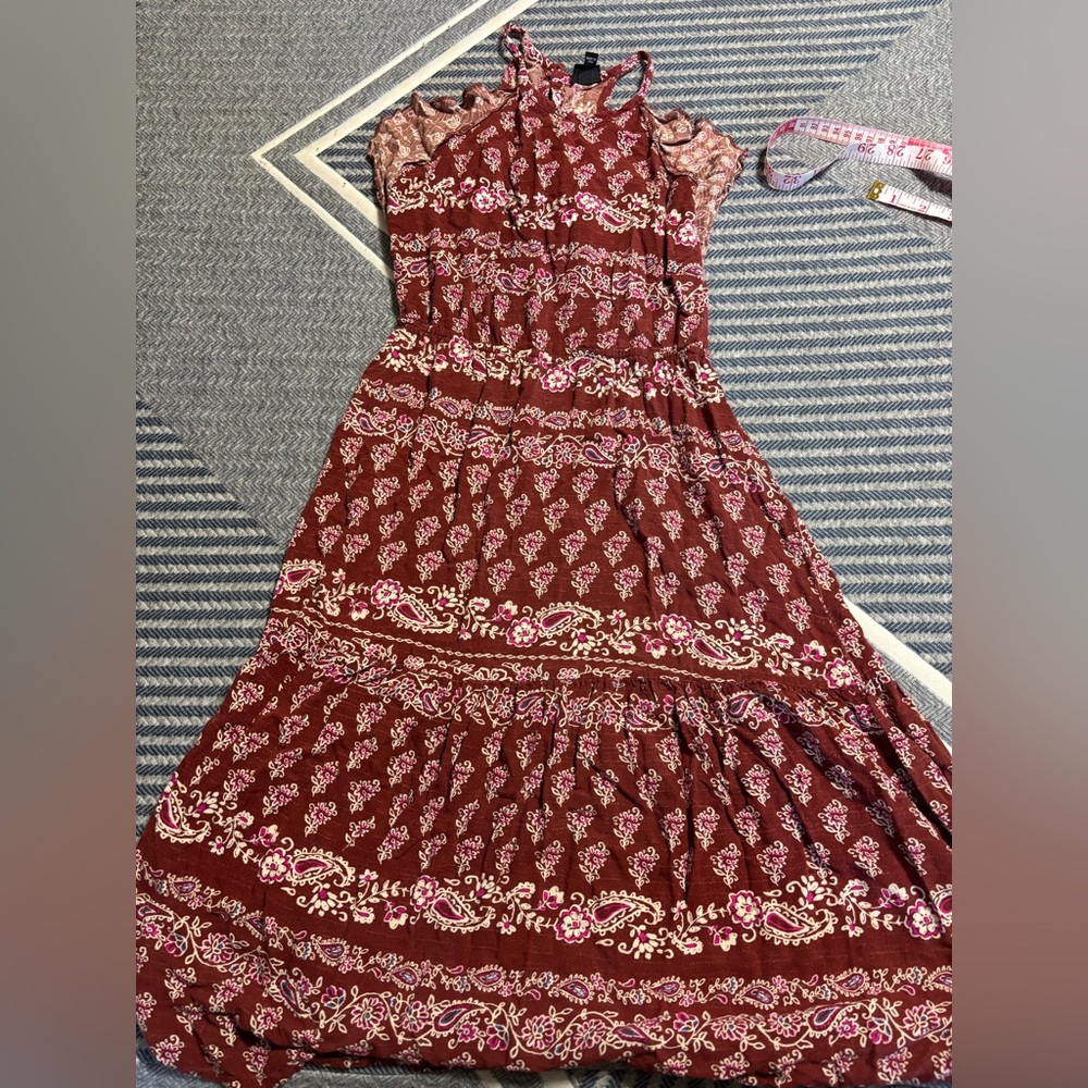 Art Class Burgundy and Pink Girl’s Dress